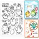 thumbnail image 1 of Sellos transparentes de pájaros de dibujos animados, divertidos sellos de pájaro de cumpleaños, sellos de silicona de 6,3 x 4,33 pulgadas, 1 of 9