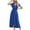 Blue, variant on IROINNID Wedding Guest Dresses for Women Evening Night Party Dress Summer Round Neck Printing Sleeveless Pleated Trendy Formal Dress,White