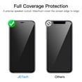 thumbnail image 4 of JETech Privacy Full Coverage Screen Protector for iPhone 11/XR 6.1-Inch, Anti-Spy Tempered Glass Film, Edge to Edge Protection Case-Friendly, 2-Pack, 4 of 6