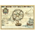 thumbnail image 2 of Vision Studio 32x24 Black Ornate Wood Framed with Double Matting Museum Art Print Titled - Nautical Map I, 2 of 4