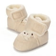 thumbnail image 3 of Winter Plush Cartoon Bear Baby Shoes Soft Sole Warm and Comfortable Cotton Boots 0-18M, 3 of 9