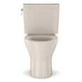 thumbnail image 3 of TOTO® Drake® Two-Piece Elongated Dual Flush 1.6 and 0.8 GPF Universal Height DYNAMAX TORNADO FLUSH® Toilet with CEFIONTECT®, Sedona Beige - CST746CSMFG#12, 3 of 8