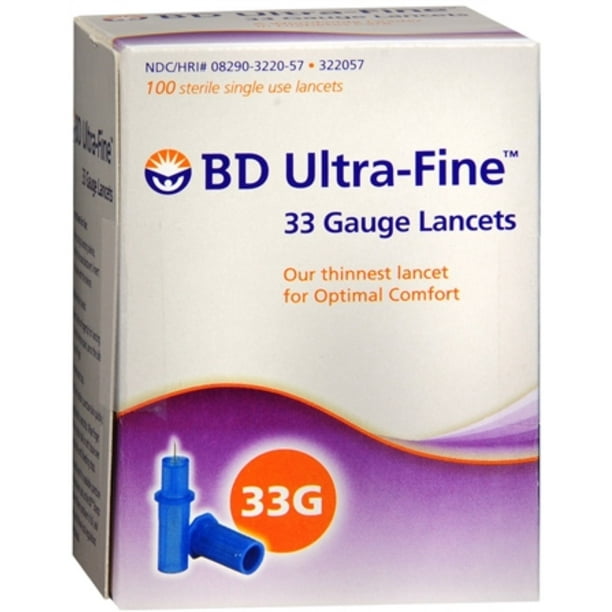 BD UltraFine 33 Gauge Lancets 322057 100 Each