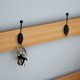 thumbnail image 3 of Ganchos de pared, 10 Uds. Ganchos para abrigos, ganchos para toallas para colgar abrigos, ganchos para bata negros dobles sin óxido, montados en la pared con tornillos para llave,, 3 of 5