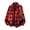 Red, variant on Fall Clothes, Men's Plaid Print Button Down Shirt Long Sleeve Collared Tops Fall Preppy Clothes Red L