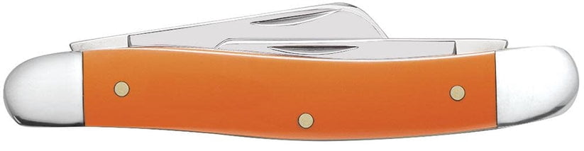 Case Smooth Orange Synthetic Medium Stockman Knife 80509