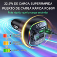 thumbnail image 2 of Transmisor Fm Bluetooth 5.0 Modulador De Radio De Coche Mano negro, 2 of 5