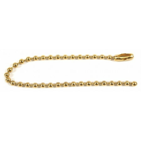

C.H. Hanson Beaded Chain 4 1-2 in L Brass PK25 8C899 8C899 ZO-G4852635