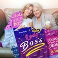 thumbnail image 4 of Boss Lady Gifts Blanket Boss Retirement Appreciation Gifts from Employees,Girl Boss Throw Blankets Office Decor,Best Boss Christmas Birthday Bosses Day Gifts Ideas for Boss Lady Women Female 50"X40", 4 of 5