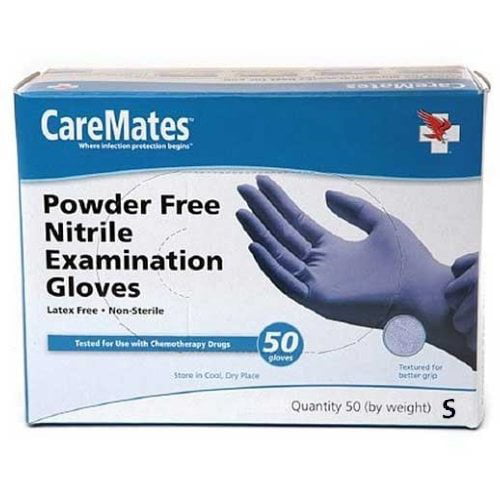 High Risk Total Max Powder Free Latex Exam Gloves 15 Mil Blue Case of 500 