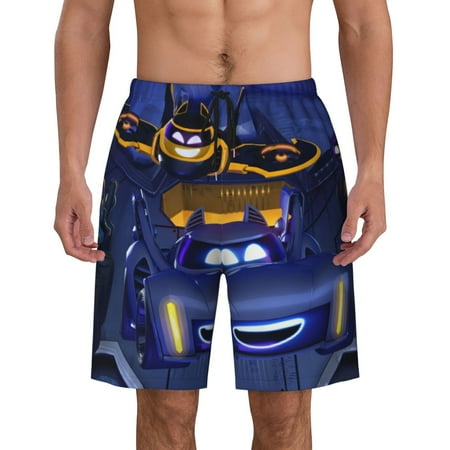 

Batwheels Mens Beach Shorts Breathable Beach Surfing Beach Bathing Suits Pant