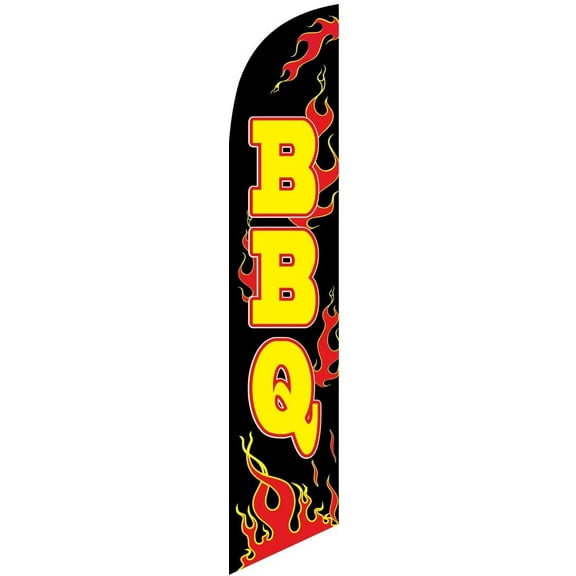 BBQ barbque Replacement Advertising Feather Banner Swooper Flag