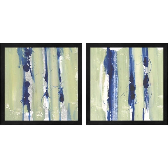 Great Art Now Upward Bound by Joyce Combs, 2 Piece Framed Art Set Each 13"W x 13"H
