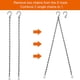 thumbnail image 5 of Paquete de 2 cadenas colgantes para comederos de pájaros, jardineras, linternas y adornos (19,7 pulgadas, negro), 5 of 7