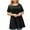 Black, variant on Hvyesh Women's Plus Size Tops Dressy Short Sleeve Tunic Tops 2025 Summer Casual Tee Shirt Flowy Hide Belly Blouses Gangas