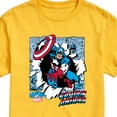 thumbnail image 3 of Marvel Captain America - Comic Book Panels - Men's Short Sleeve Graphic Tee, 3 of 5