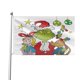 thumbnail image 1 of Bandera de exterior de Grinch de 3 x 5 pies, pancarta para exteriores, bandera de doble cara para casa, jardín, patio, desfile, cartel, decoración de fiesta, tapiz de pared, 1 of 8