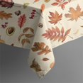 thumbnail image 5 of Fall Leaves Square Tablecloth,Waterproof Square Table Cover,Wipeable Spillproof Washable Table Cover for Home Kitchen Party Decor 42"X42"(107x107cm), 5 of 6