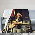 thumbnail image 2 of Ultra Soft Throw Blanket Flannel Dwight Music Yoakam Theme Light Weight Warm Blanket for Living Room/Bedroom 40"X30", 2 of 6