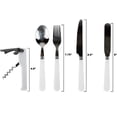 thumbnail image 4 of Camping Silverware Kit Cutlery Organizer Utensil Picnic Set 12 Piece Mess Kit, 4 of 9