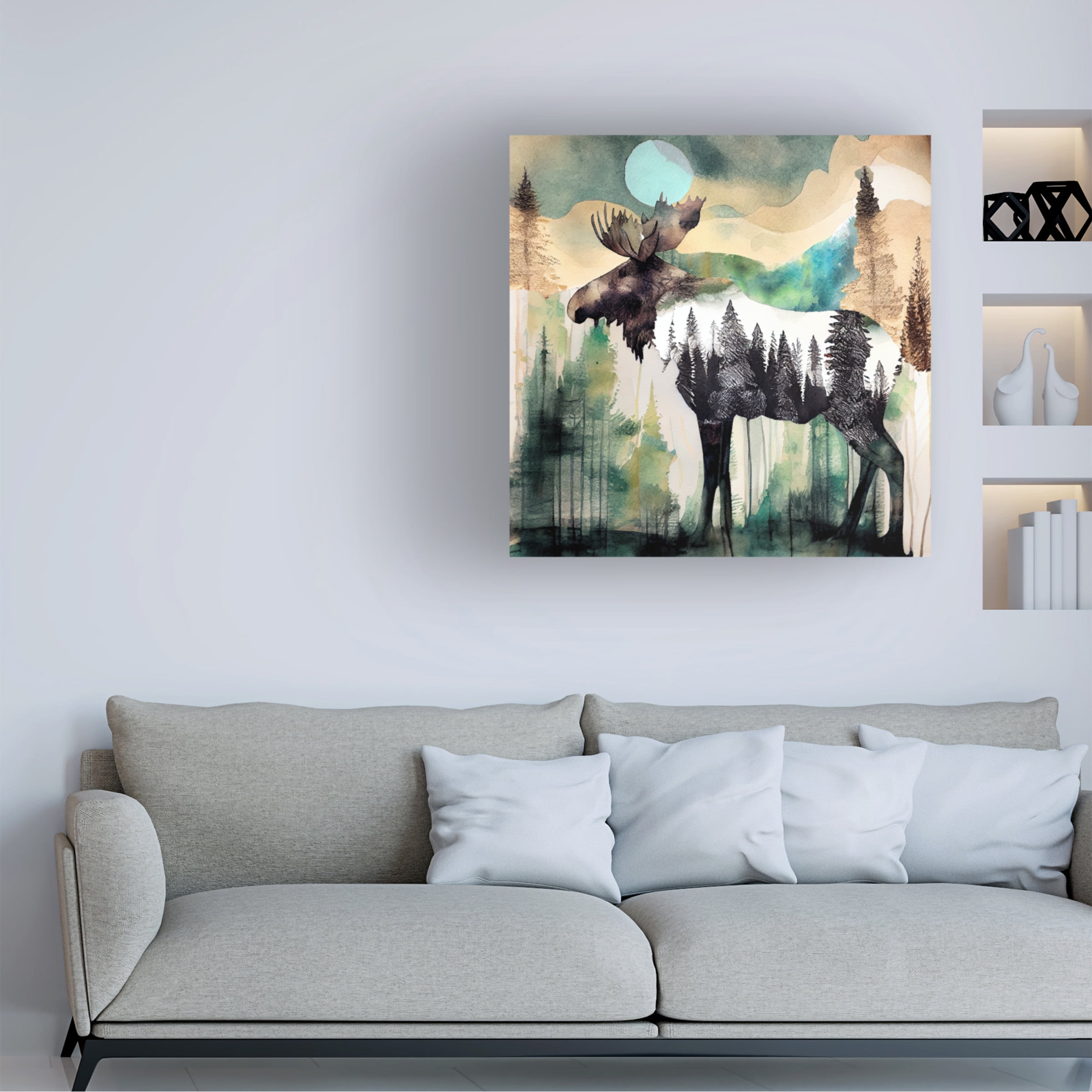 Canvas Wall Art - Sasha 'Earthen Wonderland II' Wall Art for Living Room, Bedroom, or Office Décor by Trademark Fine Art - 24 x 24 Inches