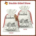 thumbnail image 2 of Naloa Summer Vacation Scene With Camping Van Drawstring Christmas Bags, 3D Xmas Gift Bags, Christmas Wrapping Bags, Xmas Goodie Bags, Treat Pouch Bags, Party Favor Bags-Medium, 2 of 9