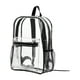 thumbnail image 3 of Mochila transparente de PVC Mochila transparente Mochila grande informal Mochila impermeable para computadora portátil Mochila escolar Bolsa transpare Negro, 3 of 8