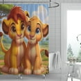 thumbnail image 2 of Lion King Simba-theme Bathroom Shower Curtain Home Decor,Bath Curtains Durable Waterproof Bath Curtain , Adluts Girls Boys Bathroom Decor House Gifts 71x71inch（180cmX180cm), 2 of 5