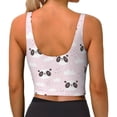 thumbnail image 3 of Kdxio Cute Panda Print Workout Crop Tank Top for Women Racerback Yoga Tank Tops Athletic Sports Shirts Exercise Undershirts, 3 of 9
