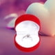 thumbnail image 4 of Caja de anillo con forma de corazón rojo con tapa de flip, empaque y almacenamiento de joyería, caja de propuesta de joyería, caja de regalo de San Valentín, 4 of 6