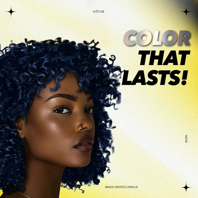 got2b, Metallics Permanent Hair Dye, M67 Blue Mercury, Bold