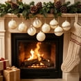 thumbnail image 7 of Velvet Christmas Ball Ornament Hanging Style Inlaid Detail Decorative Surface Bauble for Christmas Tree Hanging Display, 7 of 7