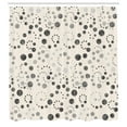 thumbnail image 2 of Ambesonne Modern Art Shower Curtain, Grunge Polka Dots Print, 69"Wx75"L, Dark Grey, 2 of 4
