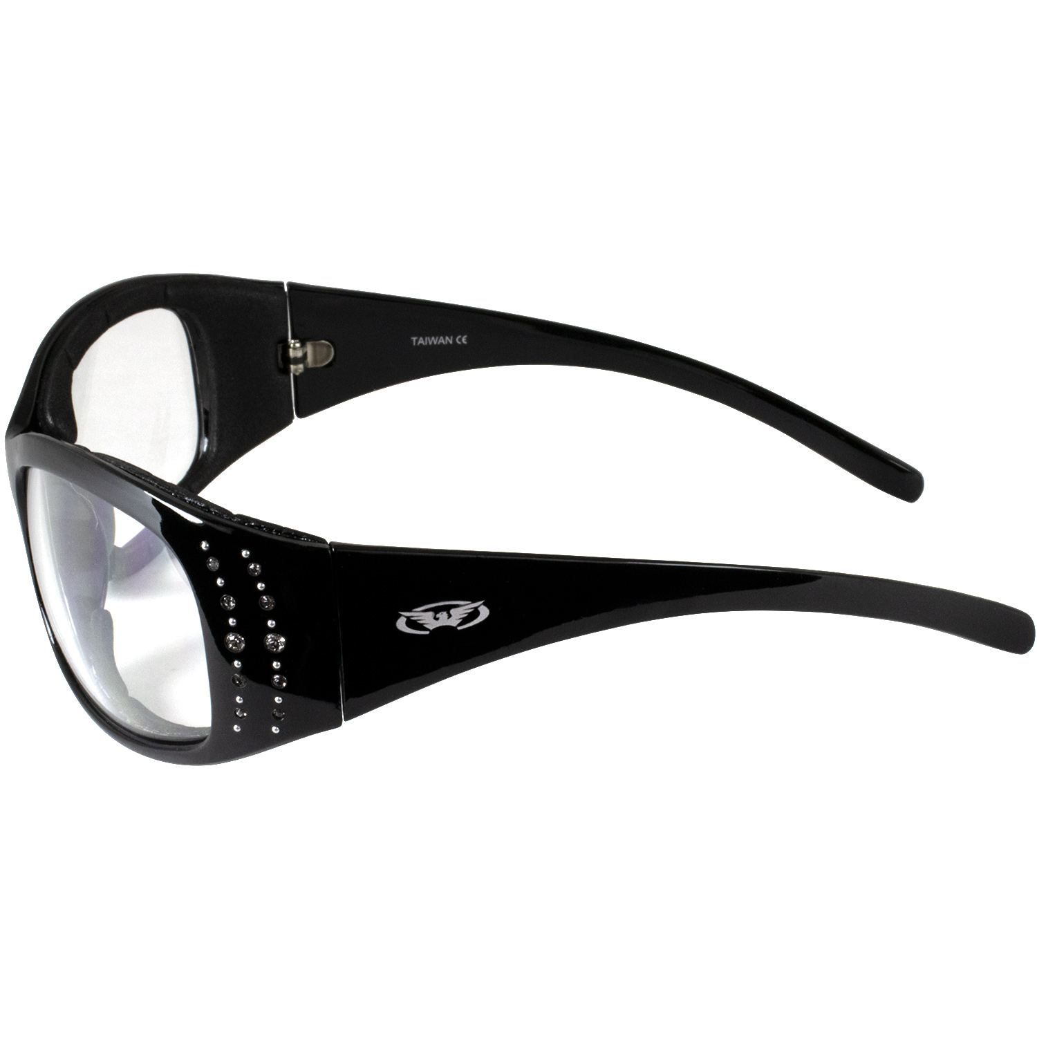 Global Vision Marilyn-2 Plus Motorcycle Riding Glasses for Women Sunglasses Black Padded Frames - image 3 of 7