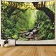 thumbnail image 4 of Tapiz Decorativo de Pared Dormitorio - Bosque Tropical Naturaleza Eco Plantas Cascada - 200 x 150 cm Grande - Papel Pintado de Tela - Tapiz de Pared Estético - Decoración Panorámica JAMW Sencillez, 4 of 5
