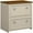 White and Maple, variant on Pemberly Row 2 Drawer Lateral File Cabinet in Cape Cod Gray - Engineered Wood