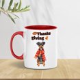 thumbnail image 5 of Happy Thanksgiving Miniature Pinscher with Turkey Pumpkins Autumn Vibes 11oz Accent Two-tone Mug Mini Pin Dog Lover Coffee Tea Cup - 12018, 5 of 5