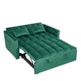 thumbnail image 5 of Hommoo 3 in 1 Convertible Pull Out Sofa Bed, Loveseat Sleeper Sofa, Green, 5 of 7