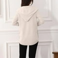thumbnail image 3 of XUNKUSGA Cardigan Sweaters for Women Long Sleeve Open Front Sweaters for Women with Pockets Casual Loose Solid Color Hooded Cardigan for Women, 3 of 5