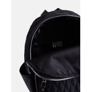Madden NYC Women's Quilted Mini Backpack, Black