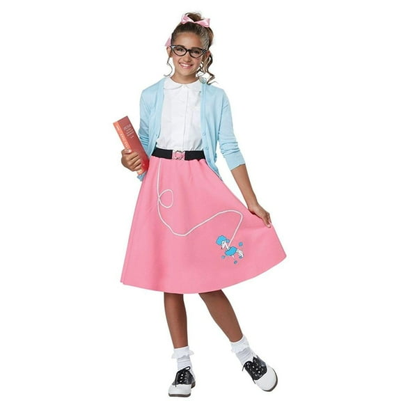 California Costumes 50's Poodle Skirt Child Costume, Pink: XS