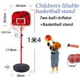 thumbnail image 1 of Child Indoor Easy Score LiftableBasketball Stands Shooting Games Basket Toy Sets, 1 of 6