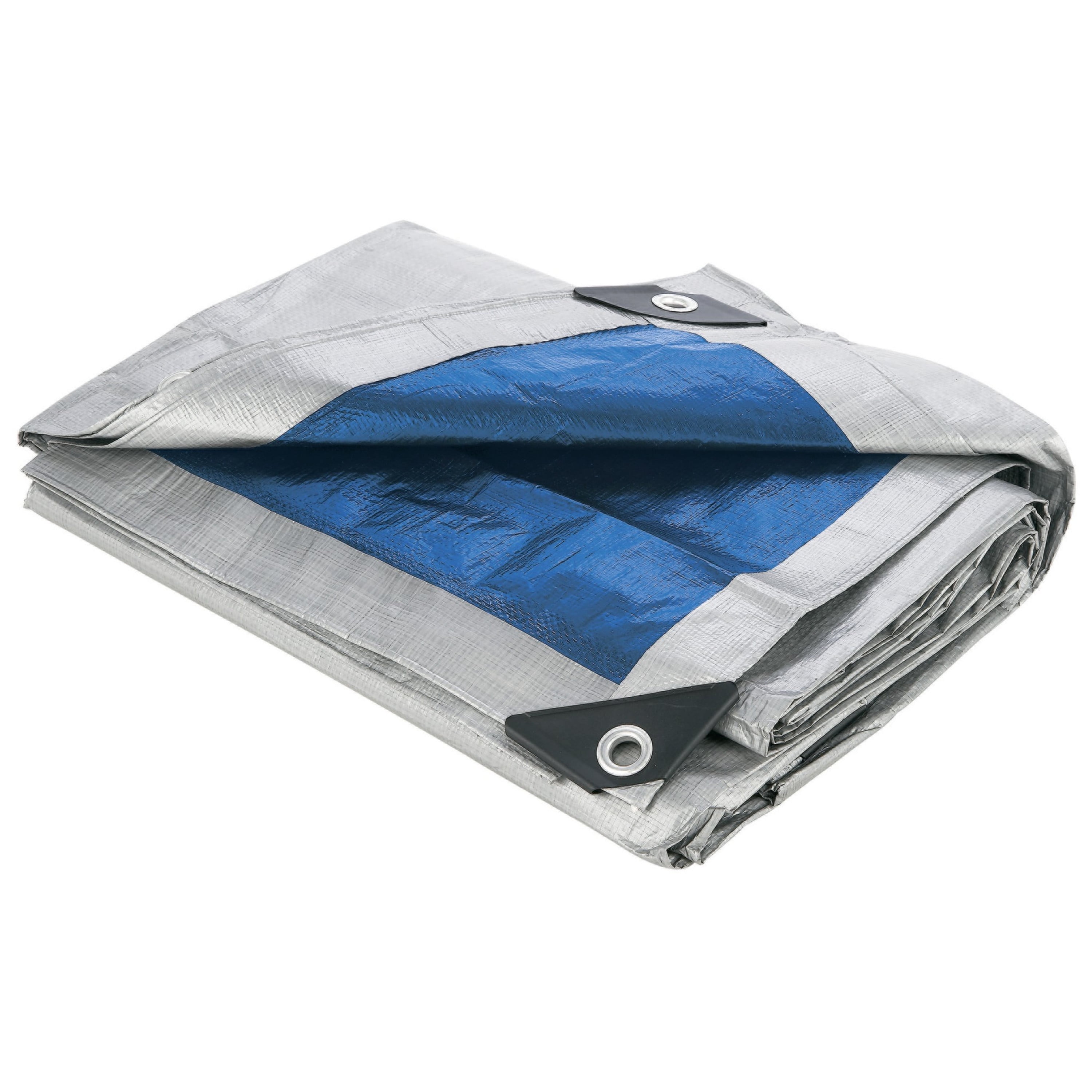 Details about   Medium Duty Poly Tarp 12' x 16' Blue/Brown 5 Mil Thickness Shelter Canopy 