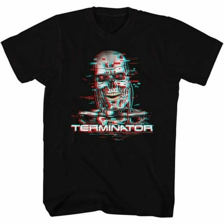 Terminator Movies Glitch Adult Short Sleeve T Shirt