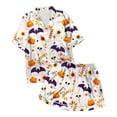 thumbnail image 5 of Pajamas For Women Set Halloween Printed Short Sleepwear Loungewear Nightwear Nightclothes Homewear, 5 of 5
