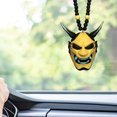 thumbnail image 4 of Colgante Colgante De Coche Con Samurai Hannya Japonés Oni Casco Coche Espejo Retrovisor Encanto Colgante De Moda Decoración De Coche seitruly AP006129-01, 4 of 6
