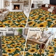 thumbnail image 5 of Sunflower Area Rugs 5'x7', Small Throw Rugs for Laundry Room Playroom, Summer Floral Botanical Watercolor Yellow Green Indoor Outdoor Rug Non-Slip Low Pile Carpet Runner Reversible Floor Mats, 5 of 8
