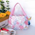 thumbnail image 1 of Sanrio-fiambrera de Anime Hellokitty, bolso de mano de dibujos animados Kawaii, Cinnamoroll, Mymelody, comida, Picnic, Bento, taza de agua, bolsa de almacenamiento de bebidas, 1 of 1