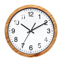 jicheng Round Wall Clock 10 inch Decorative Clock for Office Living Room Dining Room