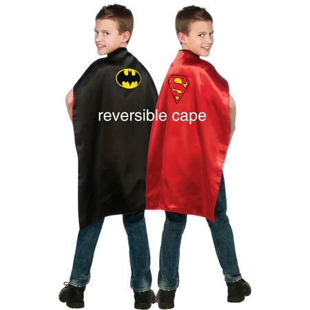 Batman Superman Reversible Dress Up Cape Unisex Child R4870